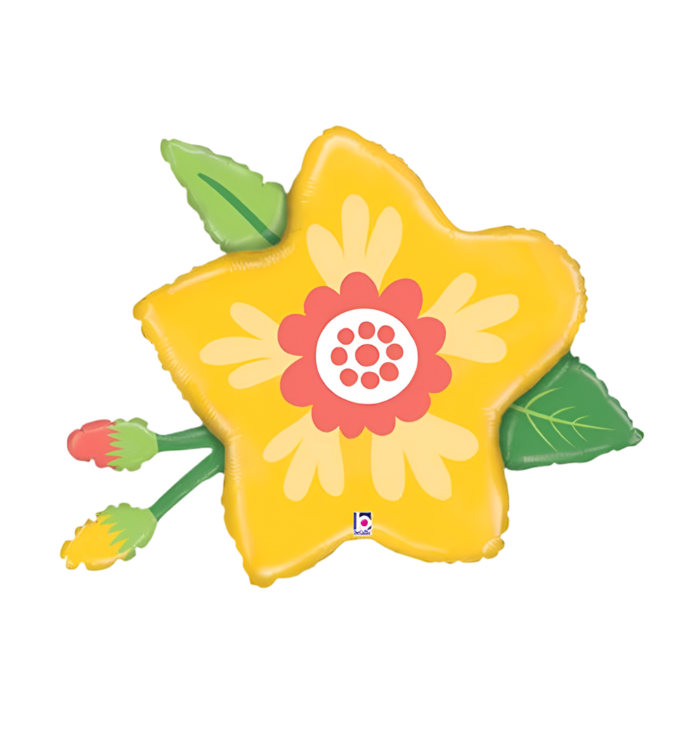 Betallic 26" Yellow Flower Balloon